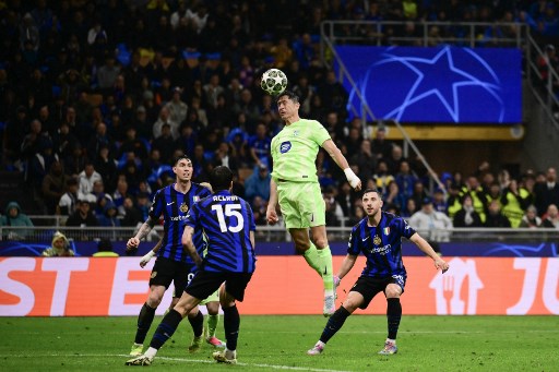Inter Milan vs Barcelona.AFP PHOTO