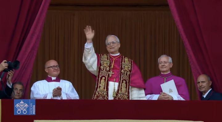 Pope Leo XIV is introduced as the new Pope. Photo: Vatican News