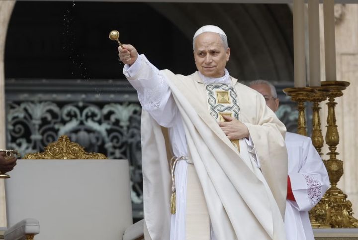 Pope Leo XIV during the inauguration mass in St. Peters Square, Vatican, Sunday, May 18, 2025. (EPA)