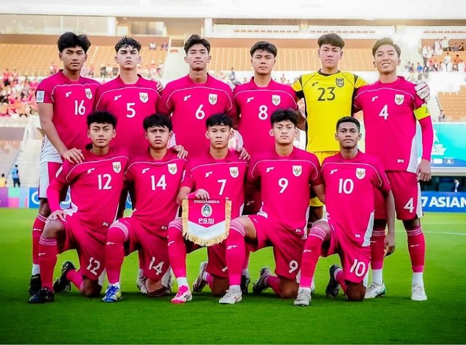 印尼U23国家队。图片：印尼足协
