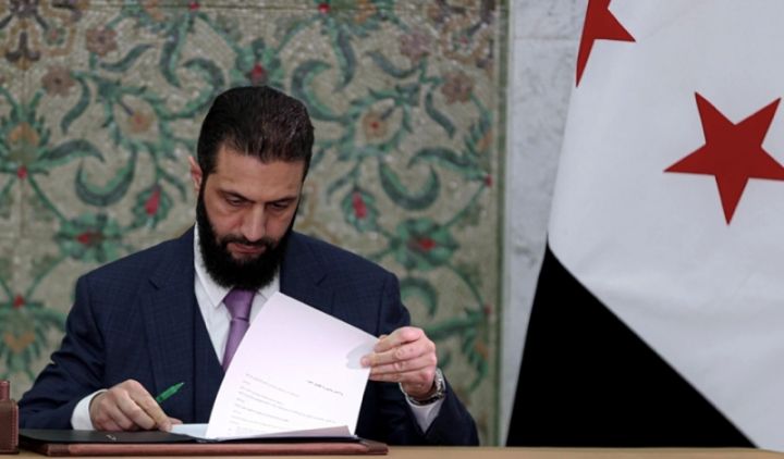 叙利亚总统艾哈迈德·沙拉。资料图片：阿纳多卢通讯社