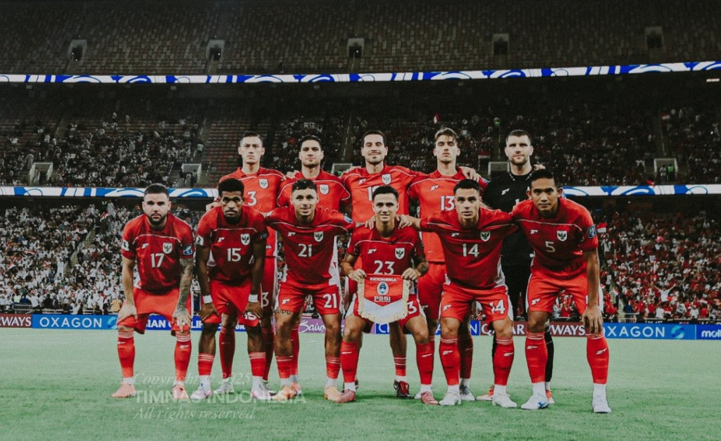 印尼国家队。资料图片:X/@TimnasIndonesia
