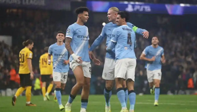 曼城vs多特。资料图片：百家号/@侃球熊