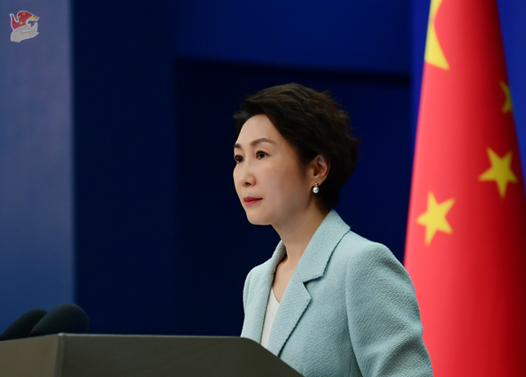 中国外交部发言人毛宁。图片：中国外交部