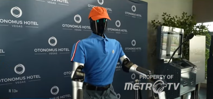 拉斯维加斯一酒店推出“奥托”机器人接待员