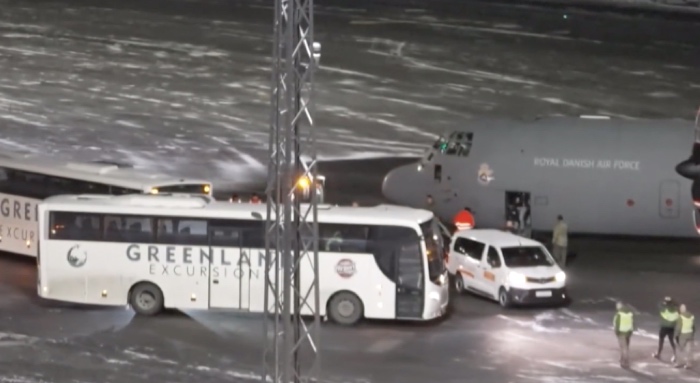 欧洲军事人员已抵达格陵兰岛。资料图片：BBC