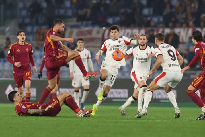 意甲：AC米兰1-1战平罗马