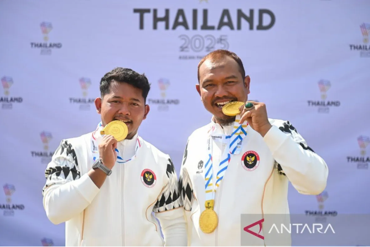 印尼弓箭手。图片：安塔拉通讯社