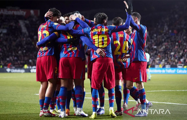 巴萨vs阿尔瓦塞特。图片：安塔拉通讯社/新华社