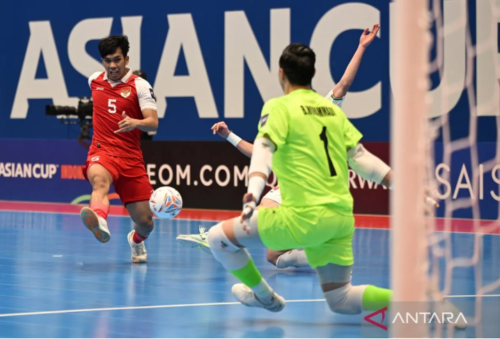 印尼队vs伊朗队。图片：安塔拉通讯社