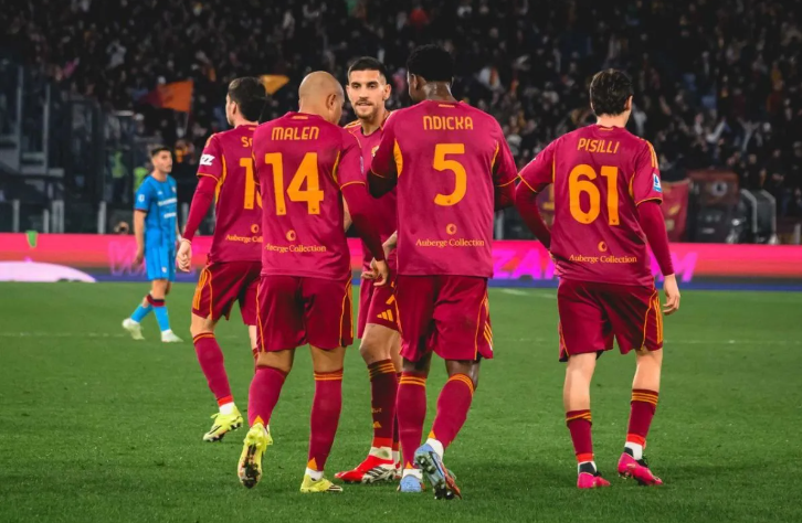 罗马2-0卡利亚里。图片：罗马官网