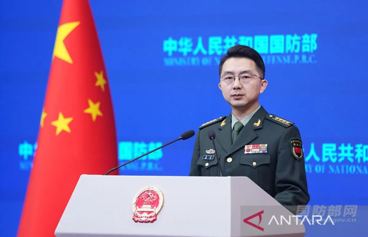 中国国防部新闻发言人蒋斌大校。图片：安塔拉通讯社/中国国防部
