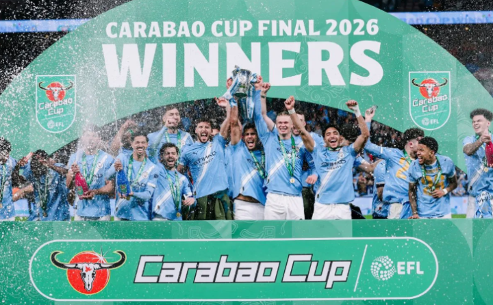 联赛杯：曼城2-0阿森纳夺冠 