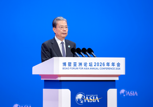 赵乐际出席博鳌亚洲论坛2026年年会。图片：中国驻印尼大使馆官网