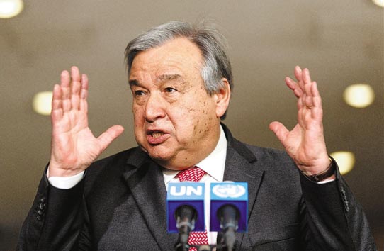 古特雷斯被推举为下一届联合国秘书长 
