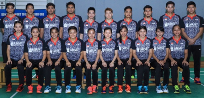 印尼羽毛球队今天在澳黄金海岸训练