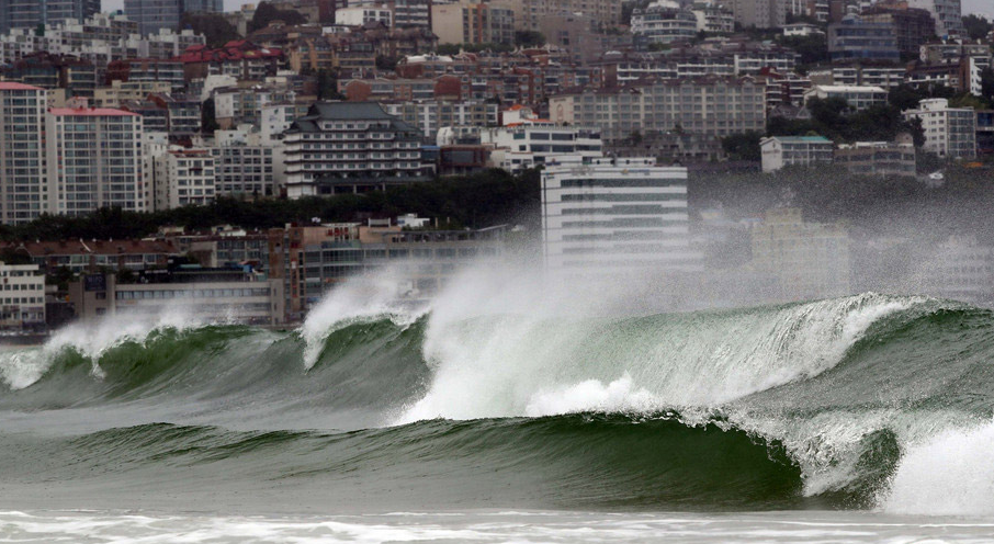 韩国海岸遭台风袭击    无印尼人伤亡