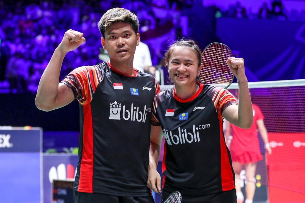 法国羽毛球公开赛  ：  印尼混双、男双夺冠
