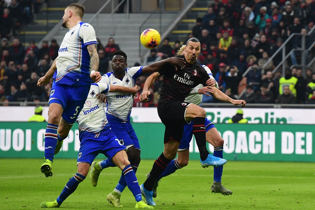 意甲 ：  AC米兰胜桑普多利亚   尤文不敌卡里利亚