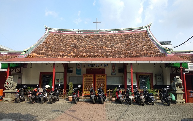 雅加达一教堂具东方建筑风格     迄今保持完好