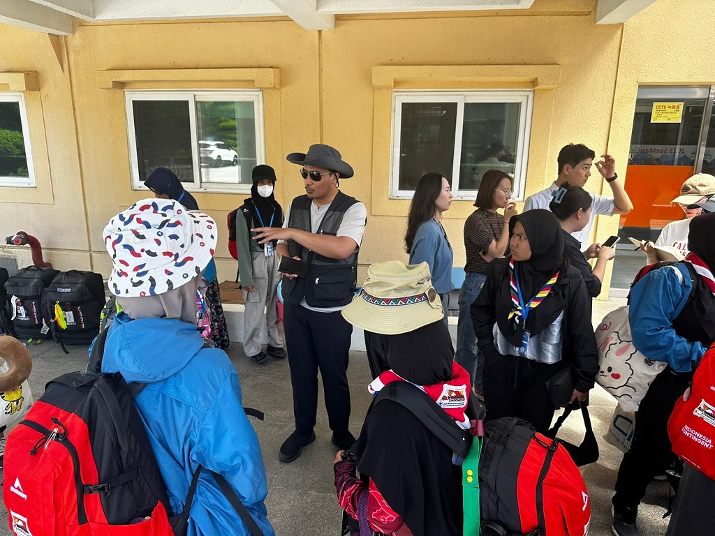  “世界童军大露营”印尼代表团成功撤离 