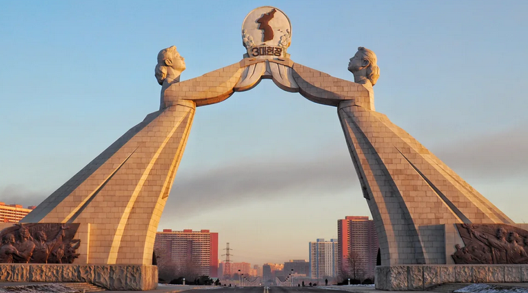 朝鲜疑已拆除象征朝韩统一纪念碑