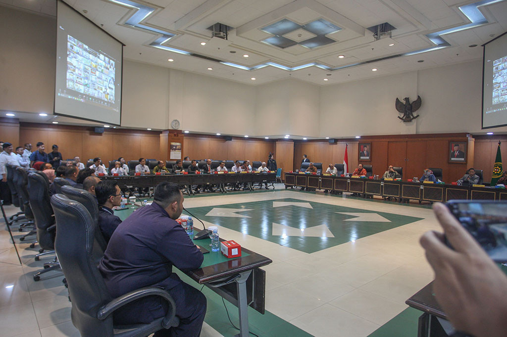 部长会见印尼法官团结行动代表团 