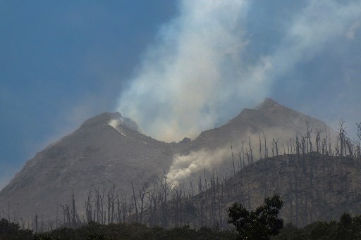  勒沃多比火山喷发：火山灰覆盖灾区大部分地区