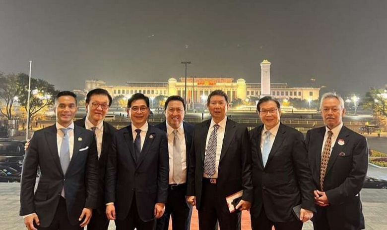 多位印尼著名企业家随普拉博沃出访中国