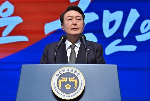 韩国总统尹锡悦发表国民谈话