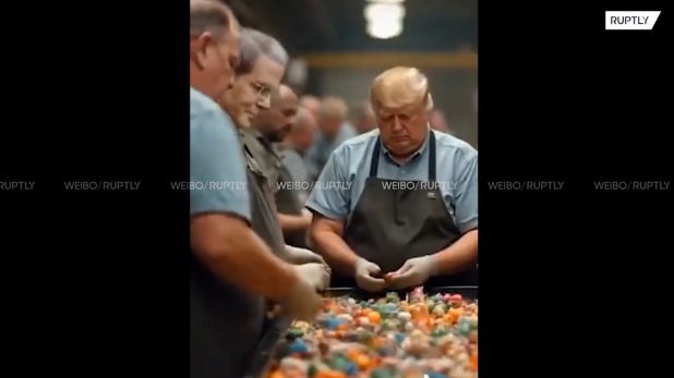 中国网络疯传讽刺特朗普关税AI视频