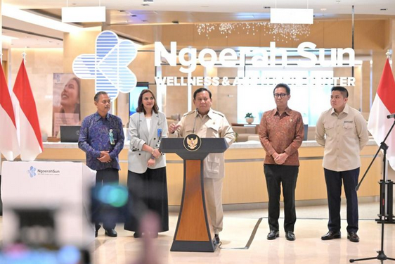 普拉博沃主持巴厘岛恩戈拉阳光健康与美容中心落成仪式