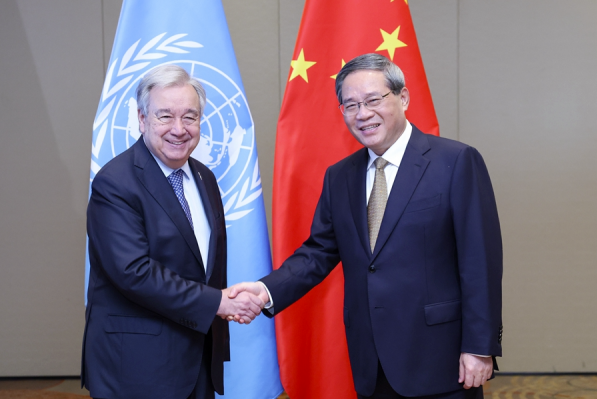 李强：中方坚定维护联合国在全球治理中的核心地位 