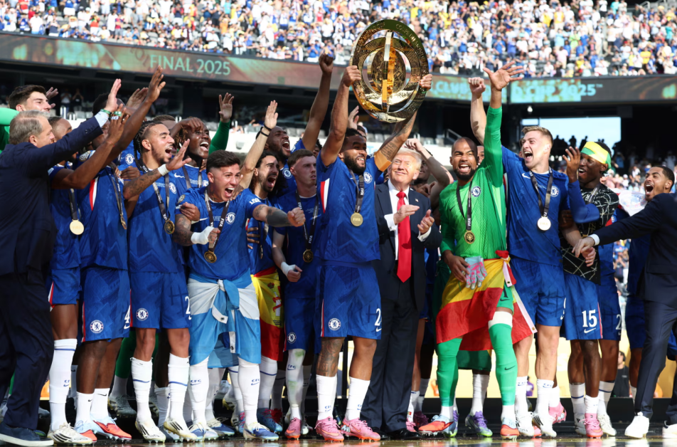 切尔西夺世俱杯冠军，特朗普颁奖