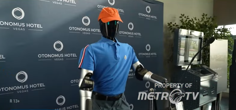 拉斯维加斯一酒店推出“奥托”机器人接待员