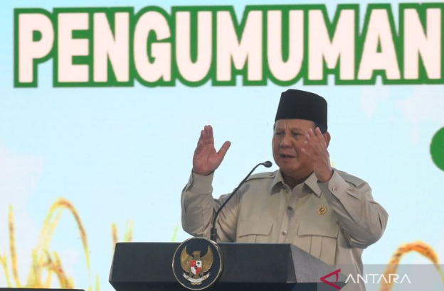 普拉博沃宣布印尼于2025年实现粮食自给   