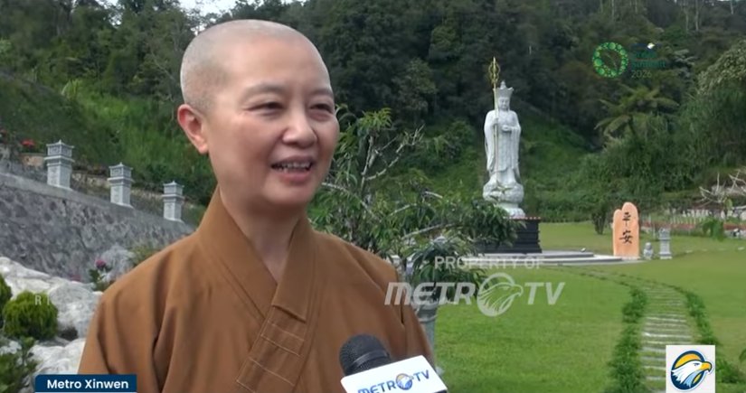 台湾佛光山妙释法师访问北苏门答腊 