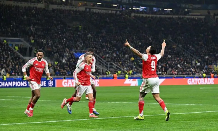 欧冠：阿森纳3-1送国米3连败