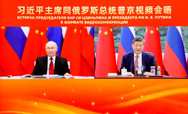 习近平同普京举行视频会晤