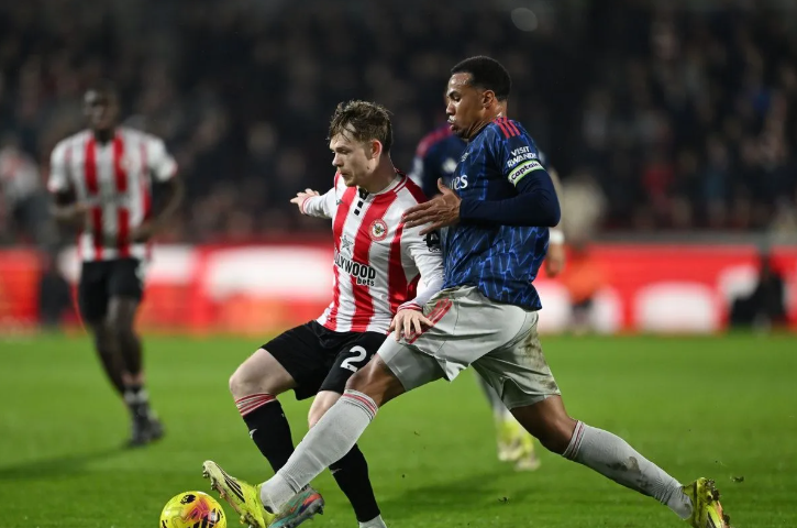 英超：阿森纳1-1布伦特福德 