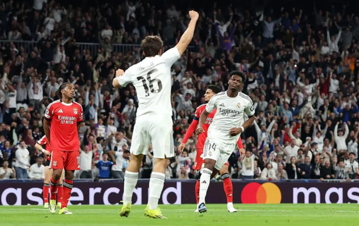 欧冠：皇马2-1总比分3-1本菲卡 