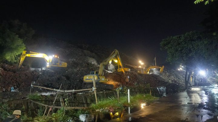 勿加泗发生垃圾处理场垃圾山崩塌，已致4人死亡、4人失踪