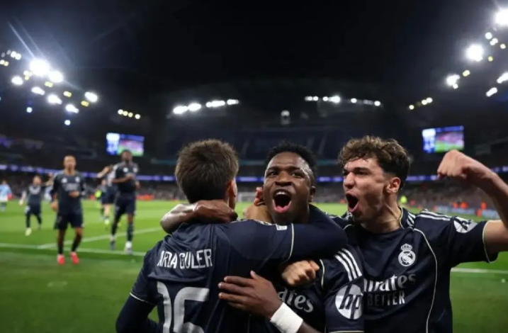 欧冠：皇马总分5-1力克曼城晋级八强