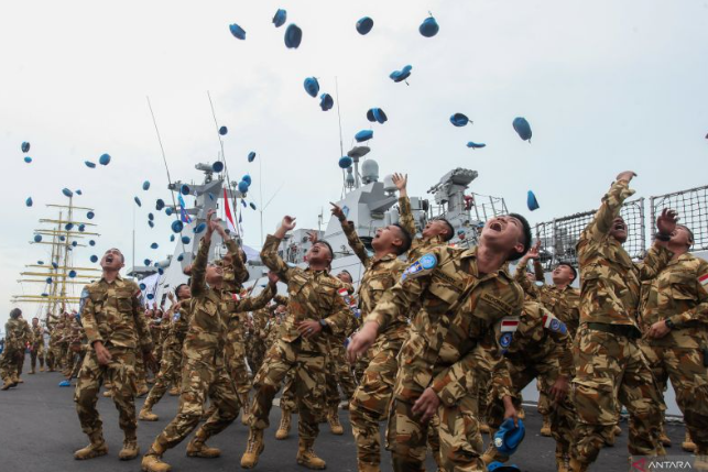 印尼悼念在黎巴嫩殉职的三名国军士兵