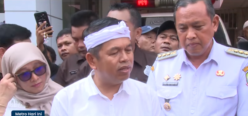 西爪哇省长德迪探望列车事故伤者