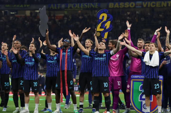 意甲：国米2-0帕尔马锁定冠军