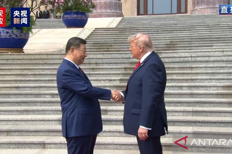 习近平为特朗普举行欢迎仪式
