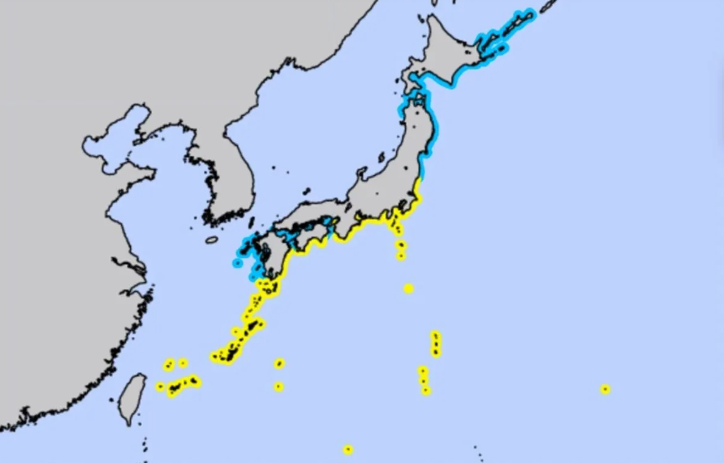 菲律宾地震后日本出现小型海啸 