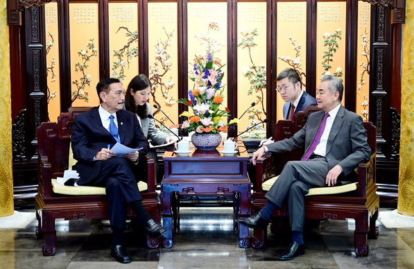 卢胡特在北京会见中国外长王毅 