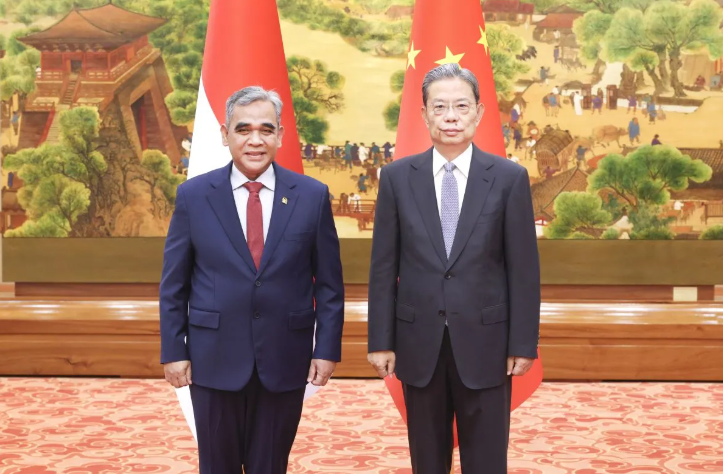 穆扎尼会见中国全国人大常委会委员长赵乐际 